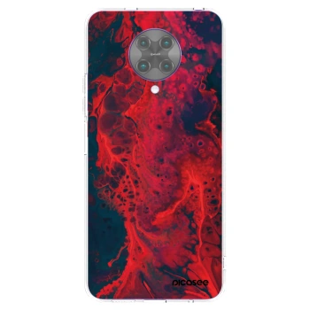 Picasee silikónový prehľadný obal pre Xiaomi Poco F2 Pro - Organic red