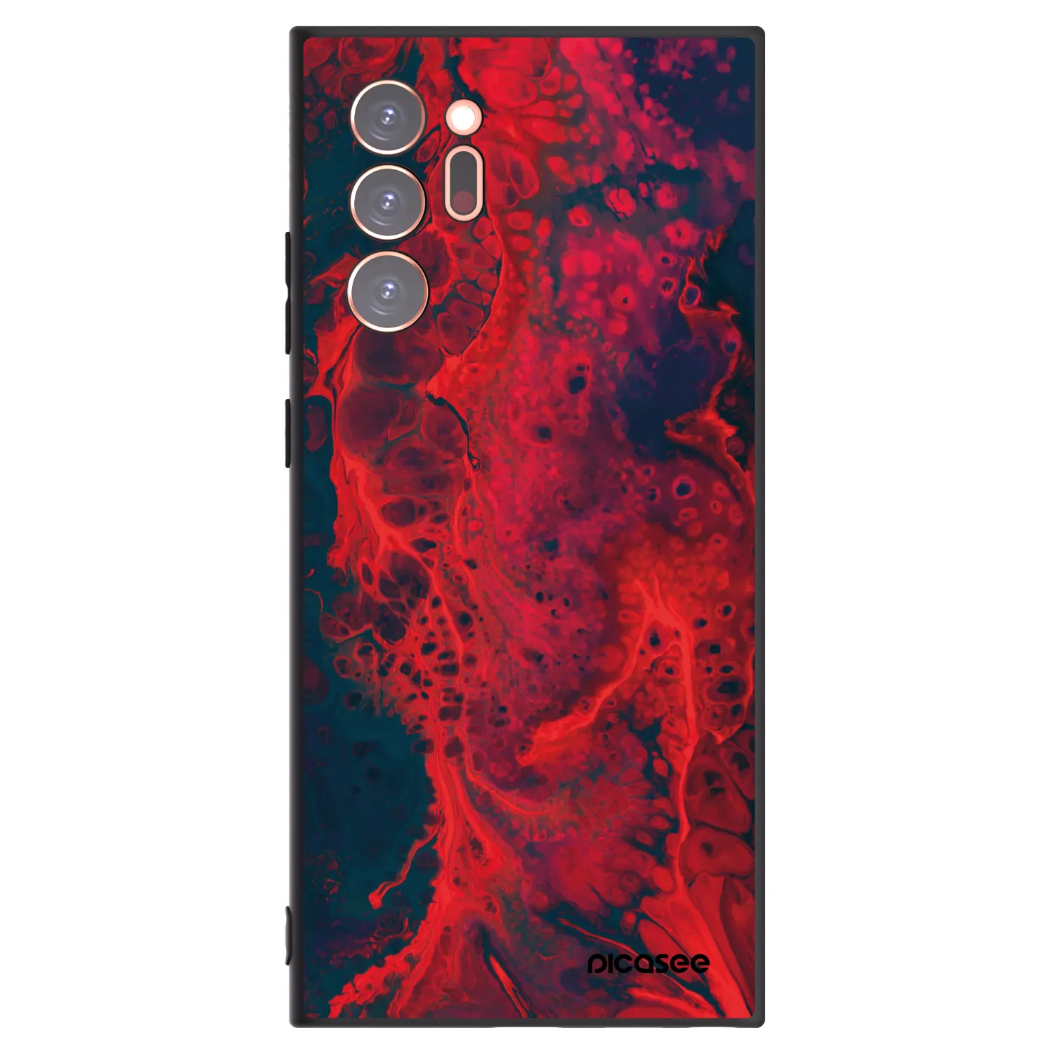 Picasee silikónový čierny obal pre Samsung Galaxy Note 20 Ultra - Organic red