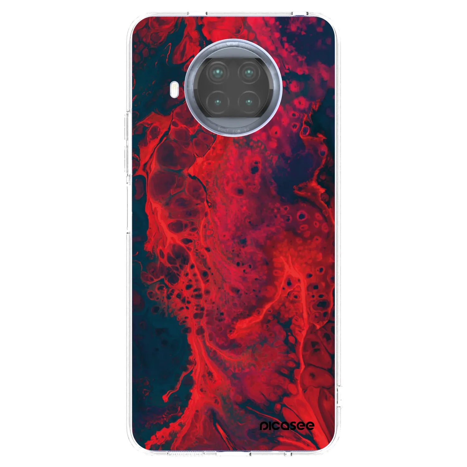 Picasee silikónový prehľadný obal pre Xiaomi Mi 10T Lite - Organic red