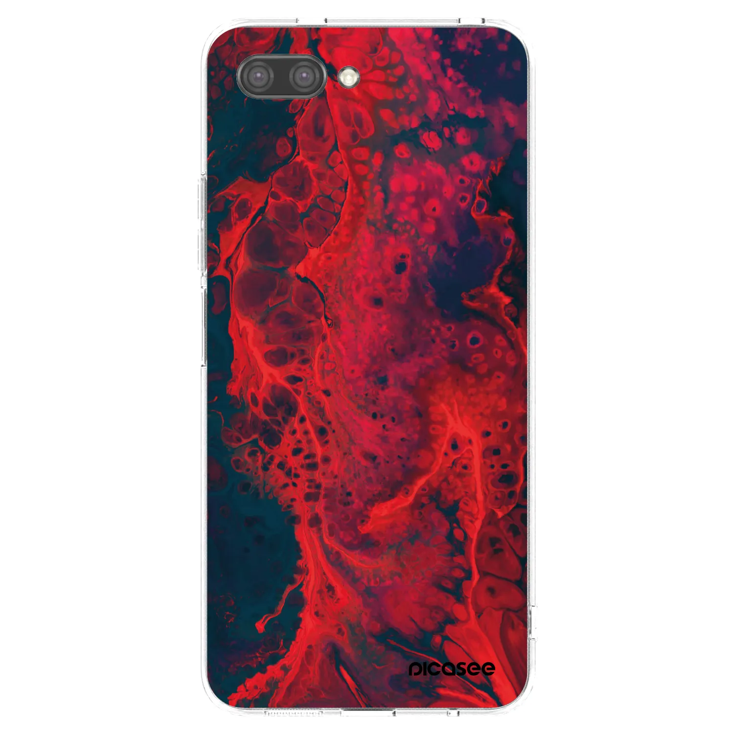 Picasee silikónový prehľadný obal pre Honor 10 - Organic red