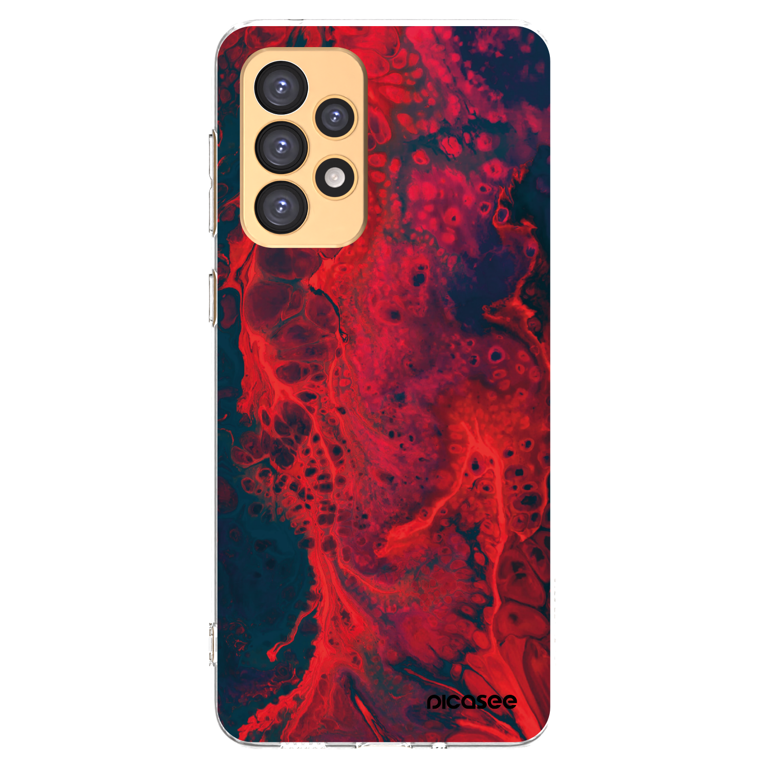 Picasee silikónový prehľadný obal pre Samsung Galaxy A33 5G A336 - Organic red