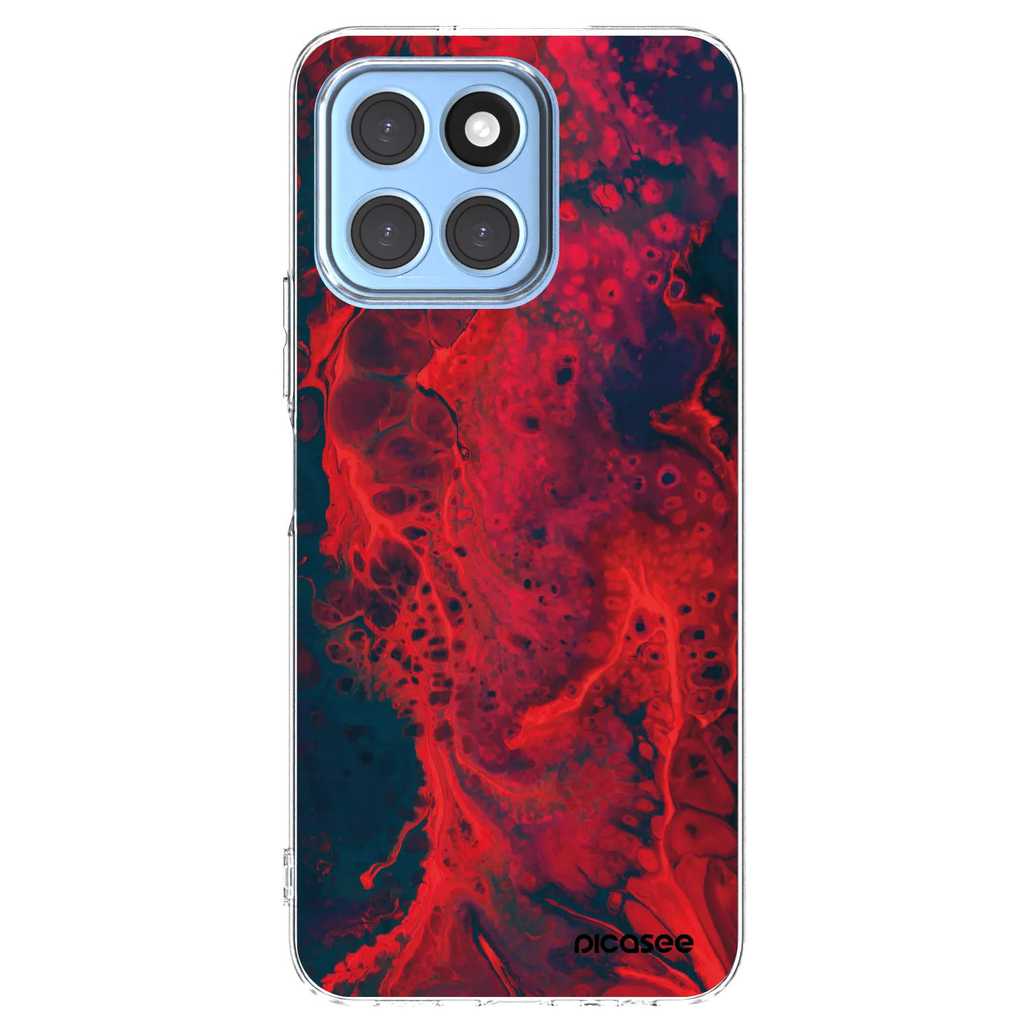 Picasee silikónový prehľadný obal pre Honor X6 - Organic red