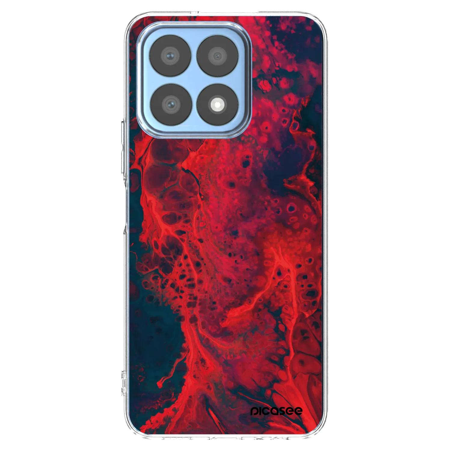 Picasee silikónový prehľadný obal pre Honor X8a - Organic red