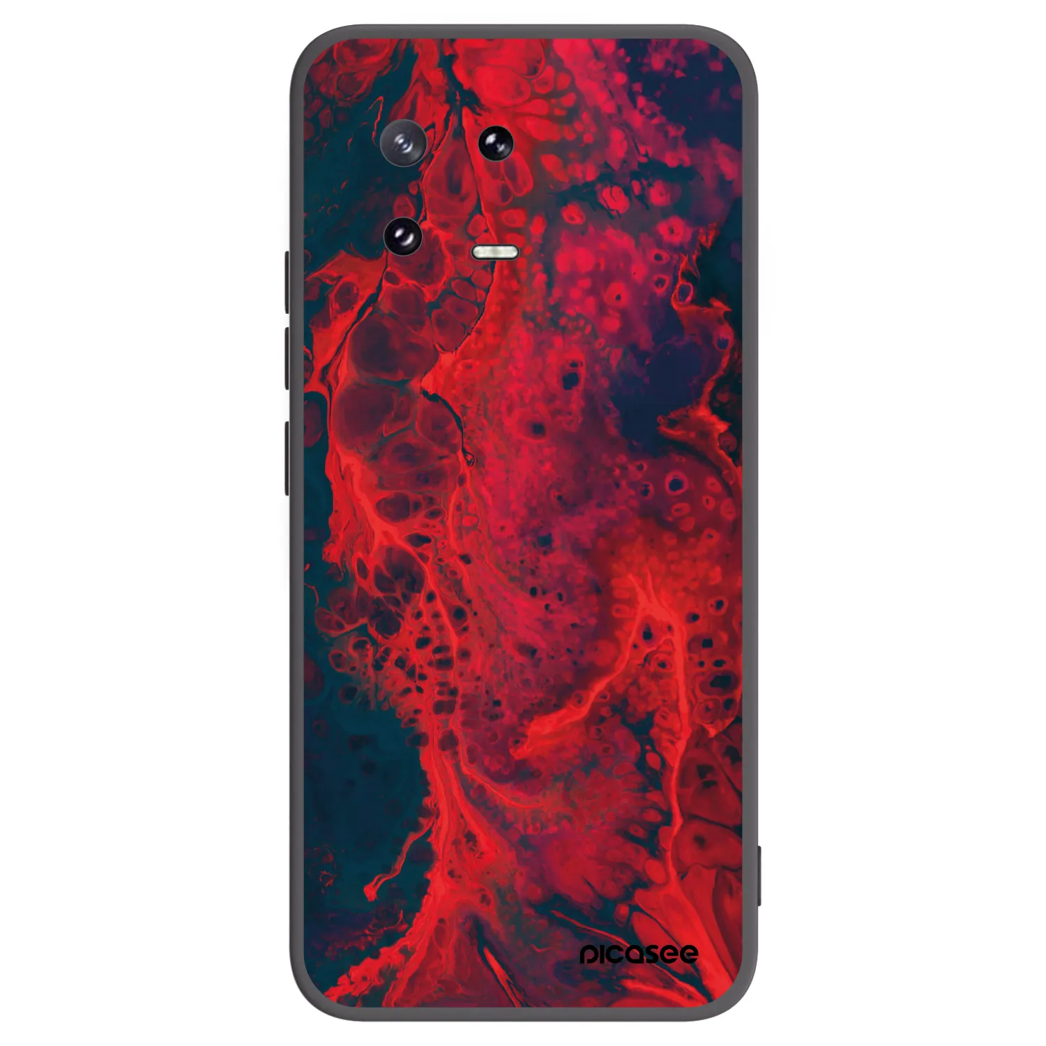 Picasee silikónový čierny obal pre Xiaomi 13 Pro - Organic red
