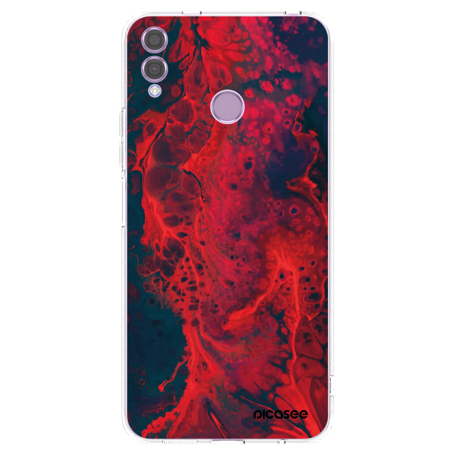 Silikónový prehľadný obal pre Honor 8X - Organic red