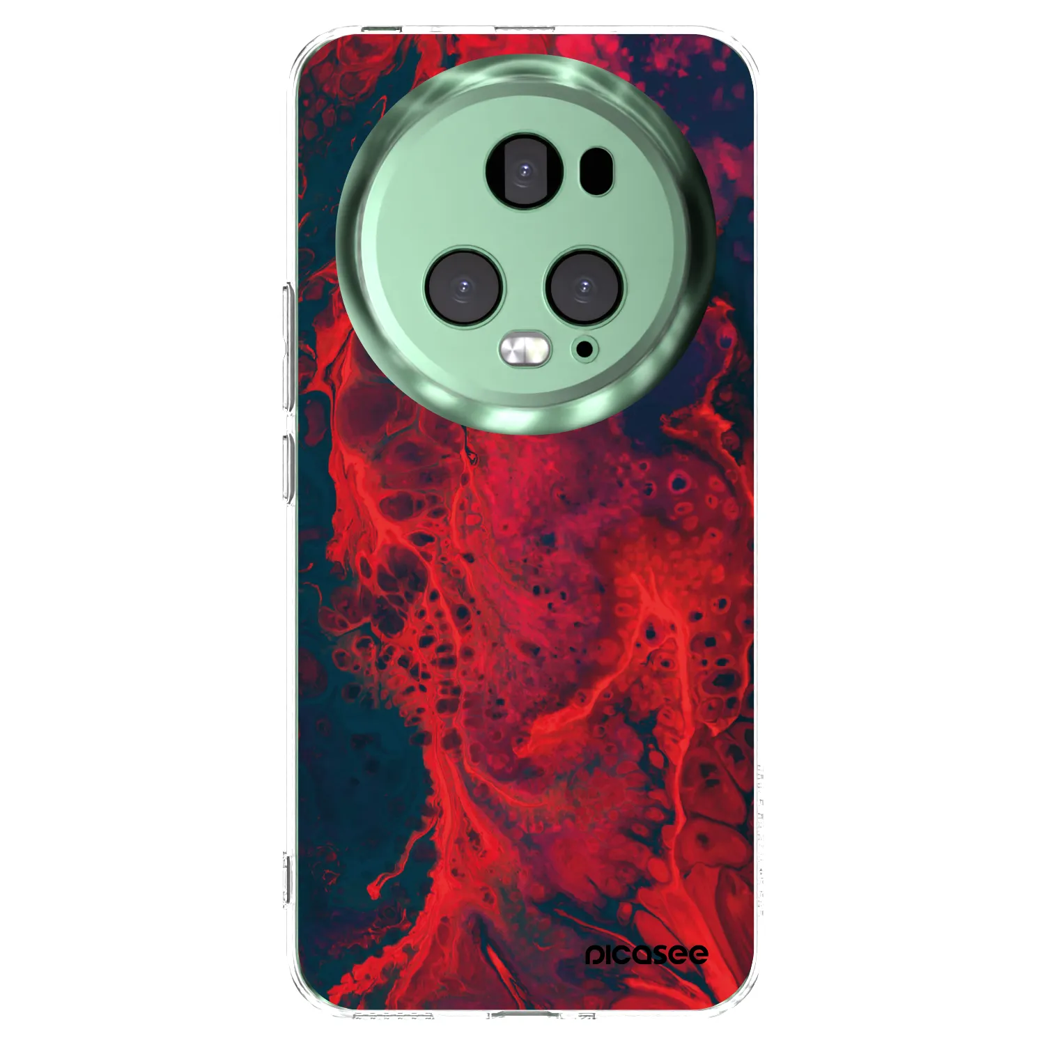 Picasee silikónový prehľadný obal pre Honor Magic5 Pro - Organic red