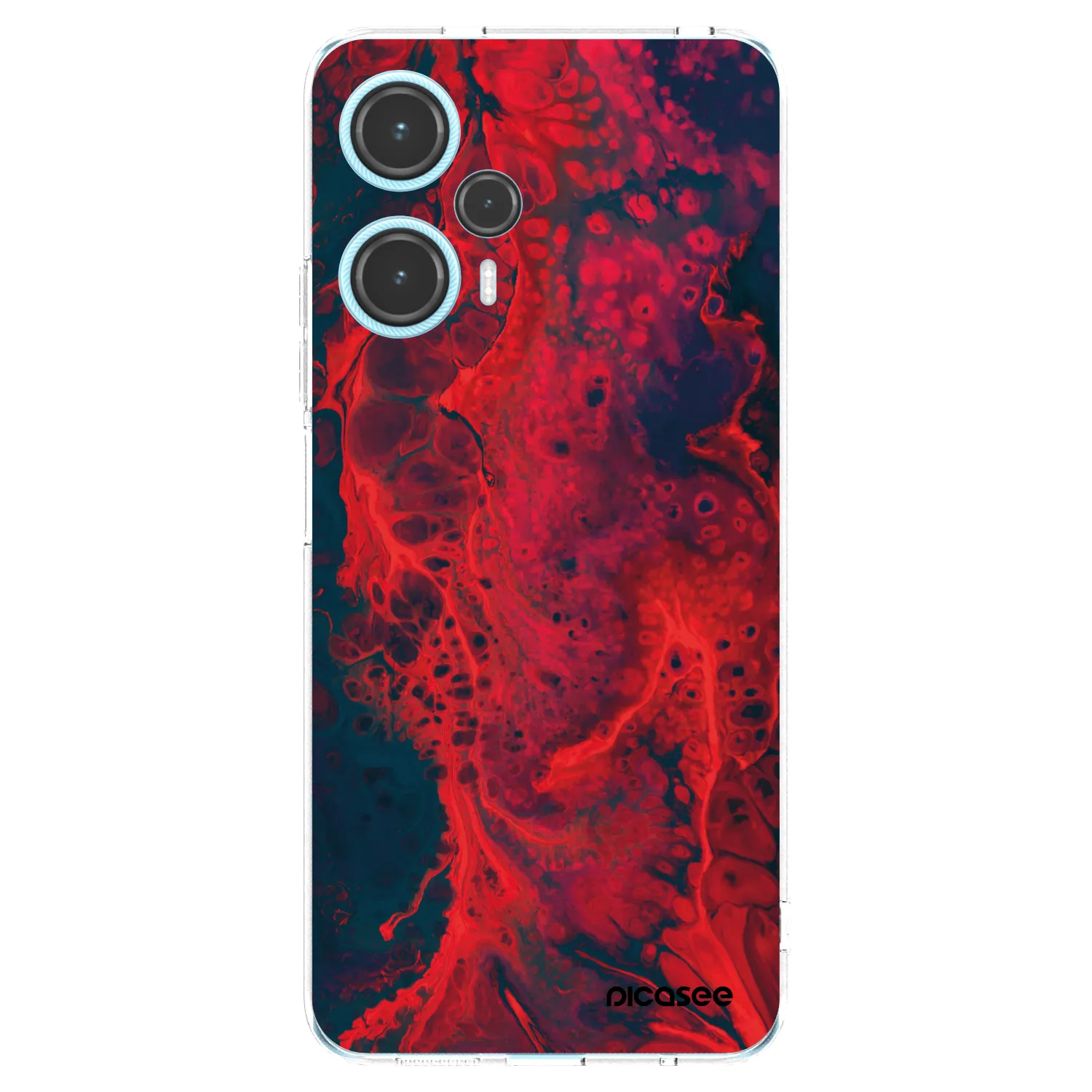 Picasee silikónový prehľadný obal pre Xiaomi Poco F5 - Organic red