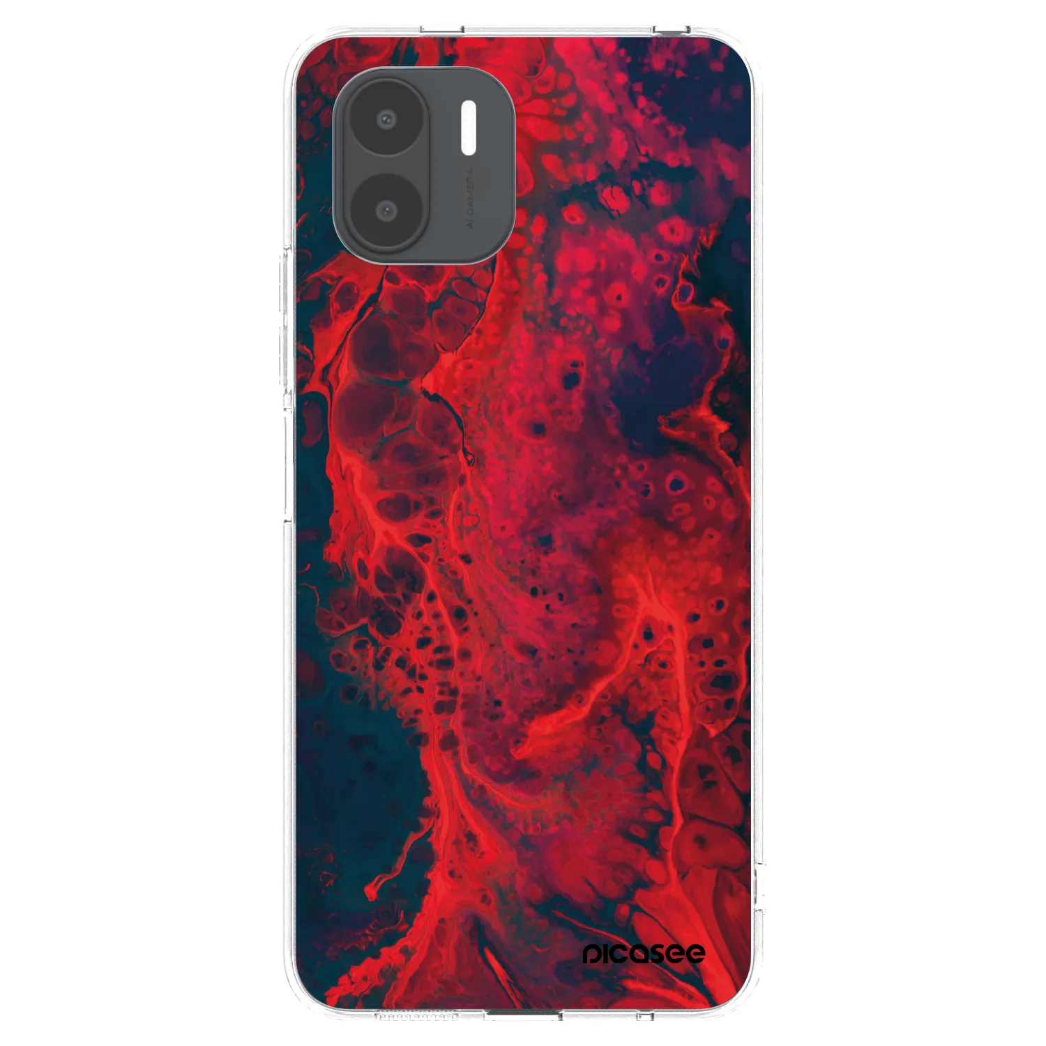 Picasee silikónový prehľadný obal pre Xiaomi Redmi A2 - Organic red