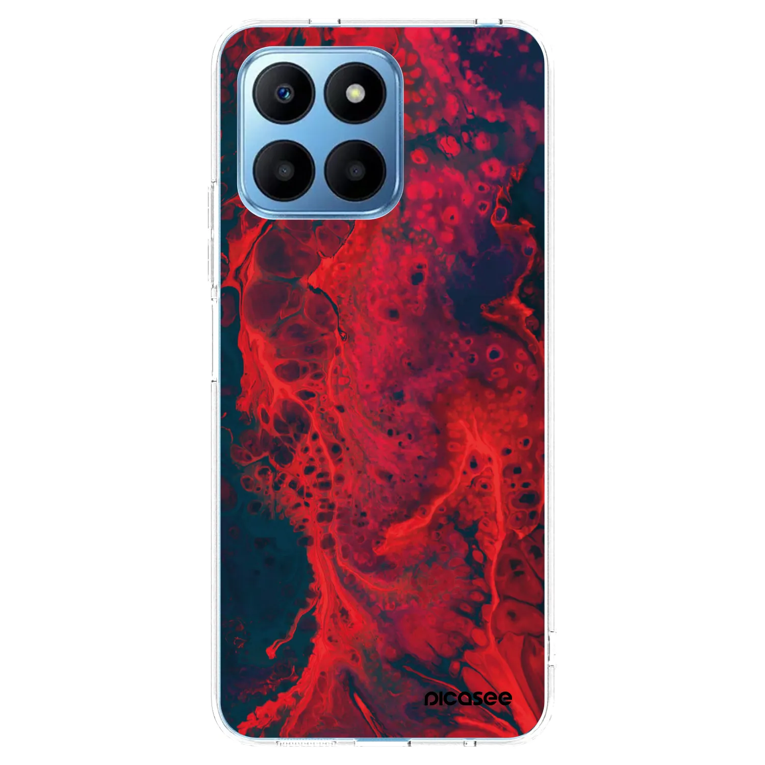 Picasee silikónový prehľadný obal pre Honor 70 Lite - Organic red