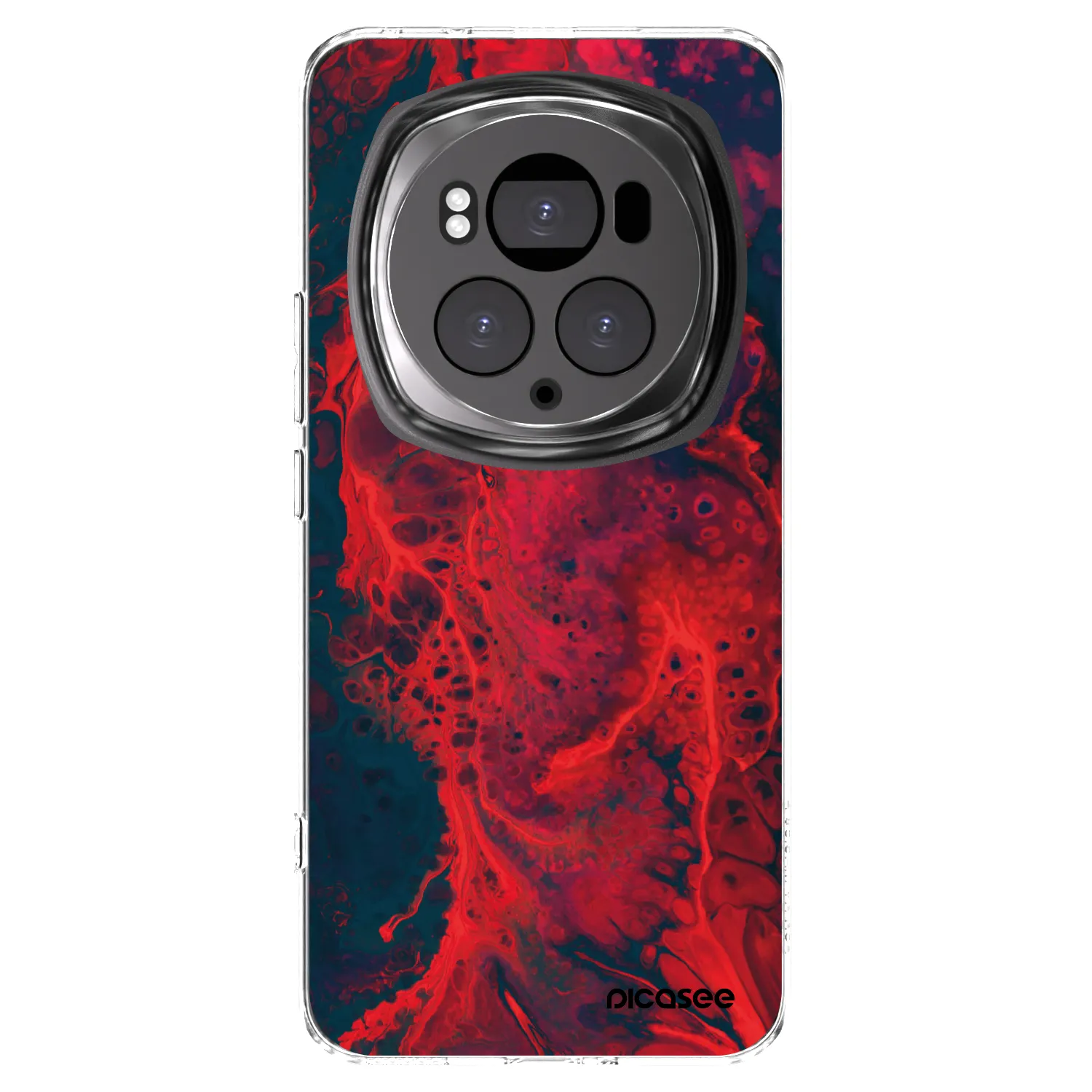 Picasee silikónový prehľadný obal pre Honor Magic6 Pro - Organic red
