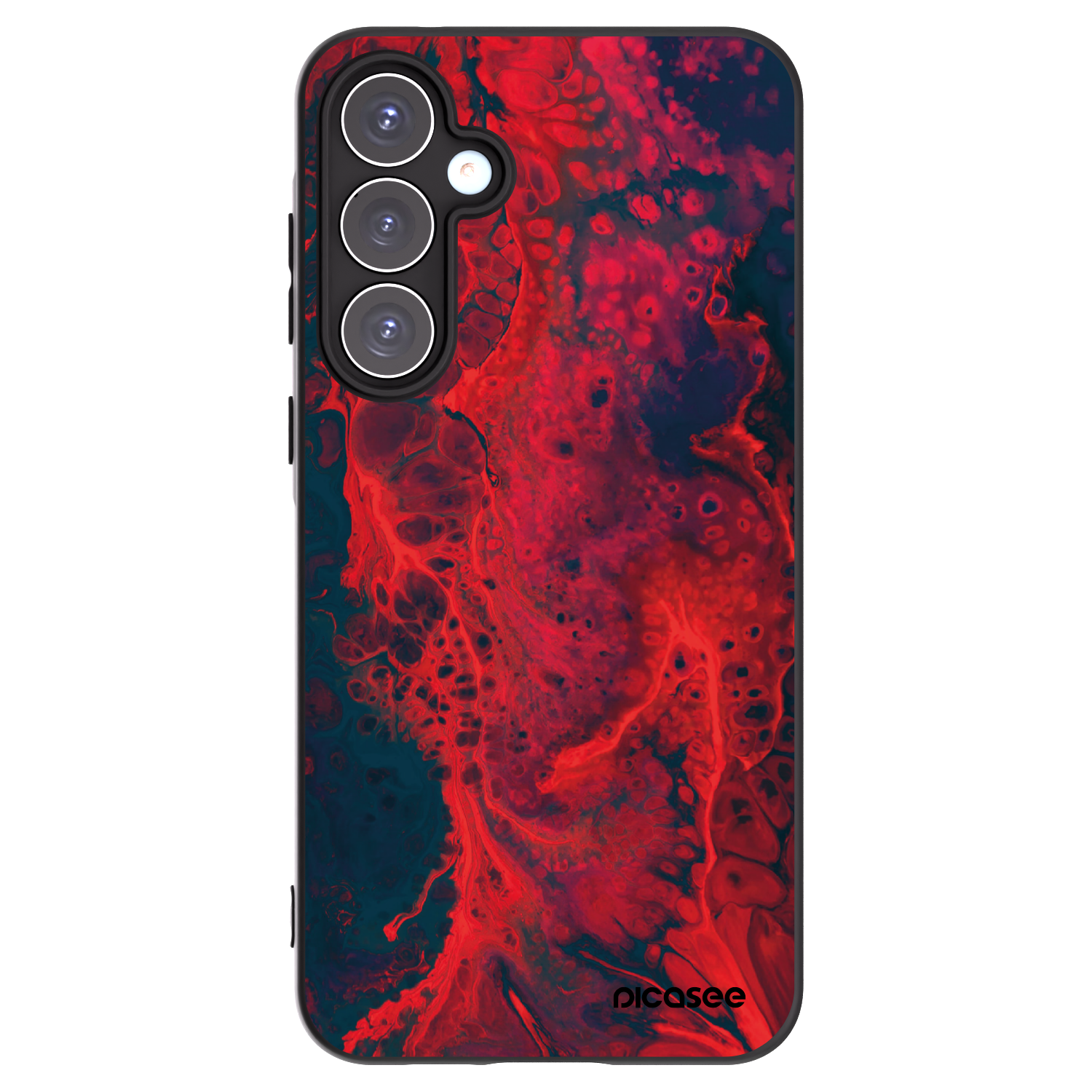 Picasee silikónový čierny obal pre Samsung Galaxy A55 5G A556B - Organic red