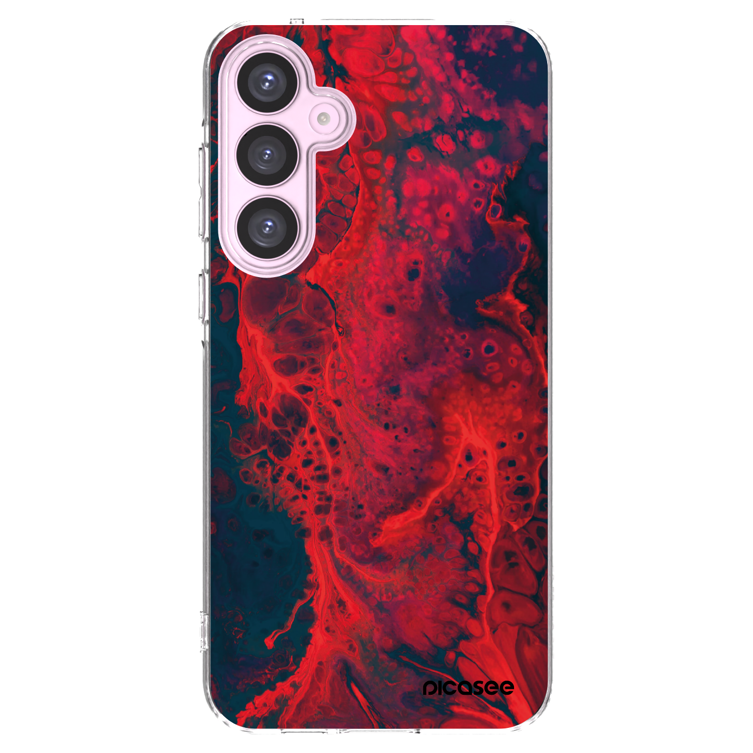 Picasee silikónový prehľadný obal pre Samsung Galaxy A55 5G A556B - Organic red