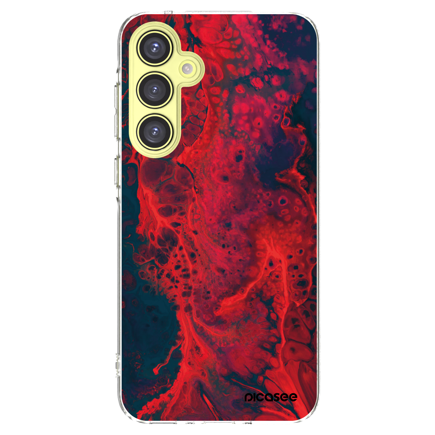 Picasee silikónový prehľadný obal pre Samsung Galaxy A35 5G A356B - Organic red