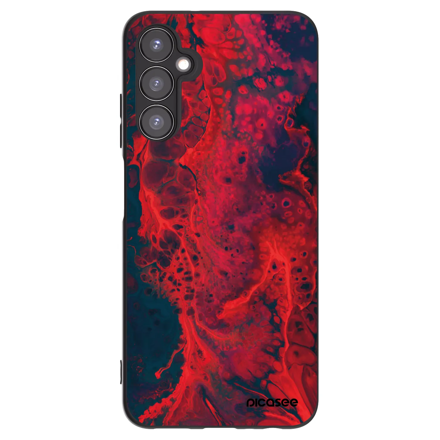 Picasee silikónový čierny obal pre Samsung Galaxy A05s A057G - Organic red