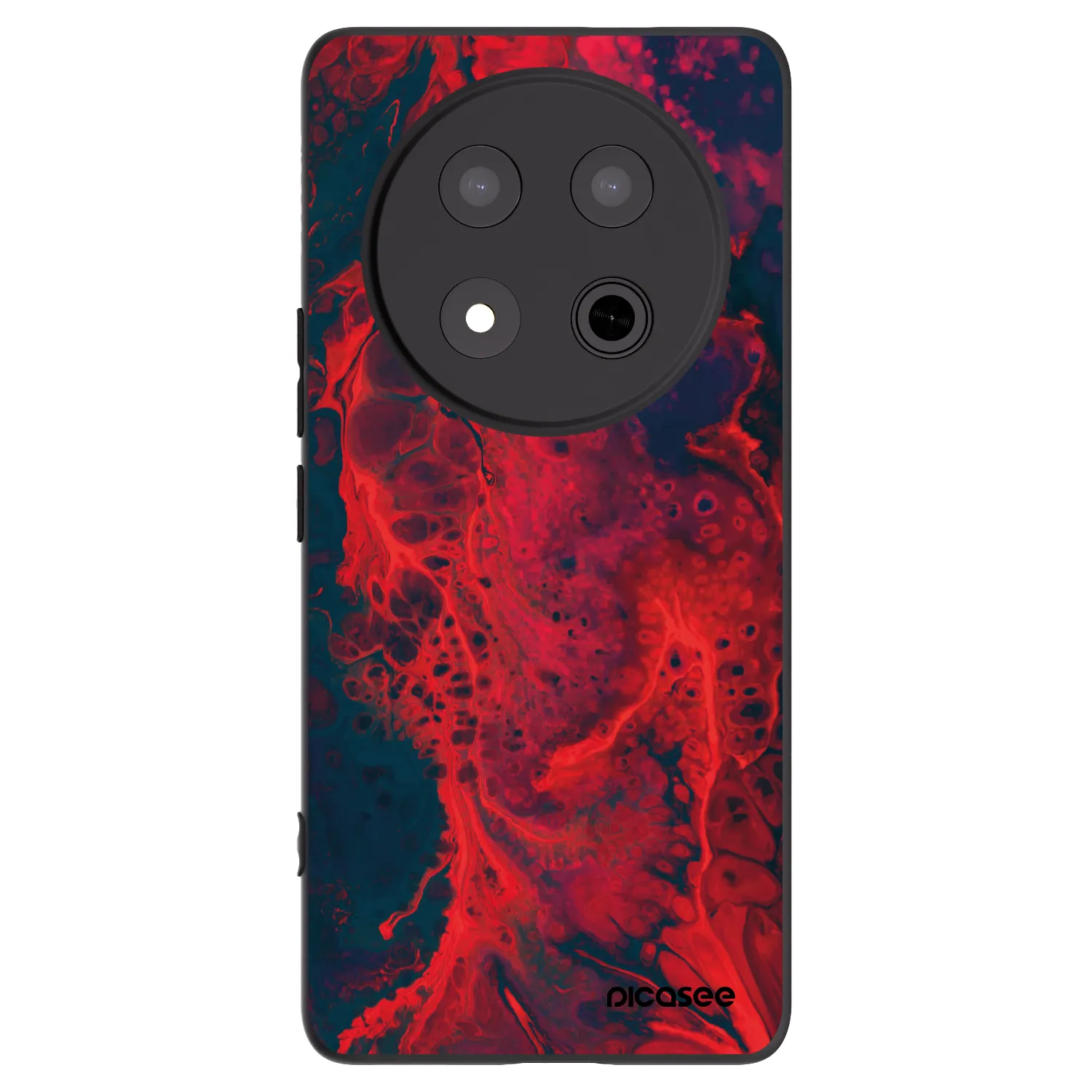 Picasee silikónový čierny obal pre Honor Magic7 Lite 5G - Organic red