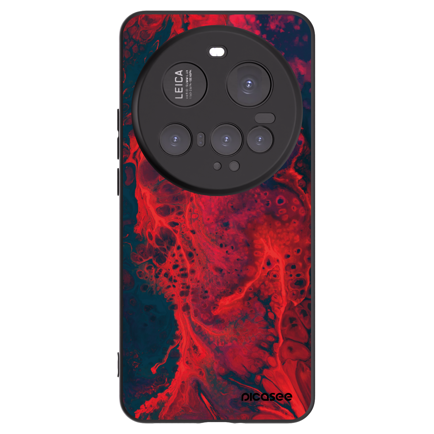 Picasee silikónový čierny obal pre Xiaomi 15 Ultra - Organic red