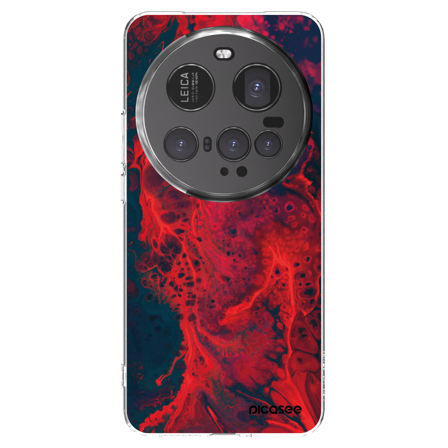 Picasee silikónový prehľadný obal pre Xiaomi 15 Ultra - Organic red