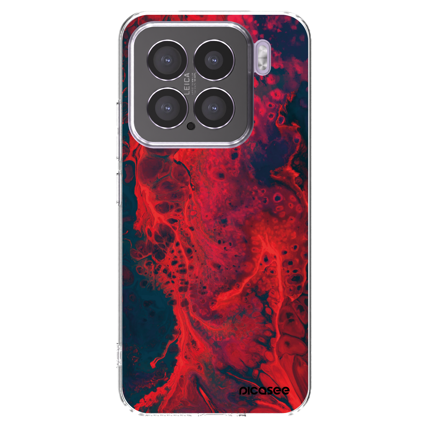 Silikónový prehľadný obal pre Xiaomi 15 - Organic red