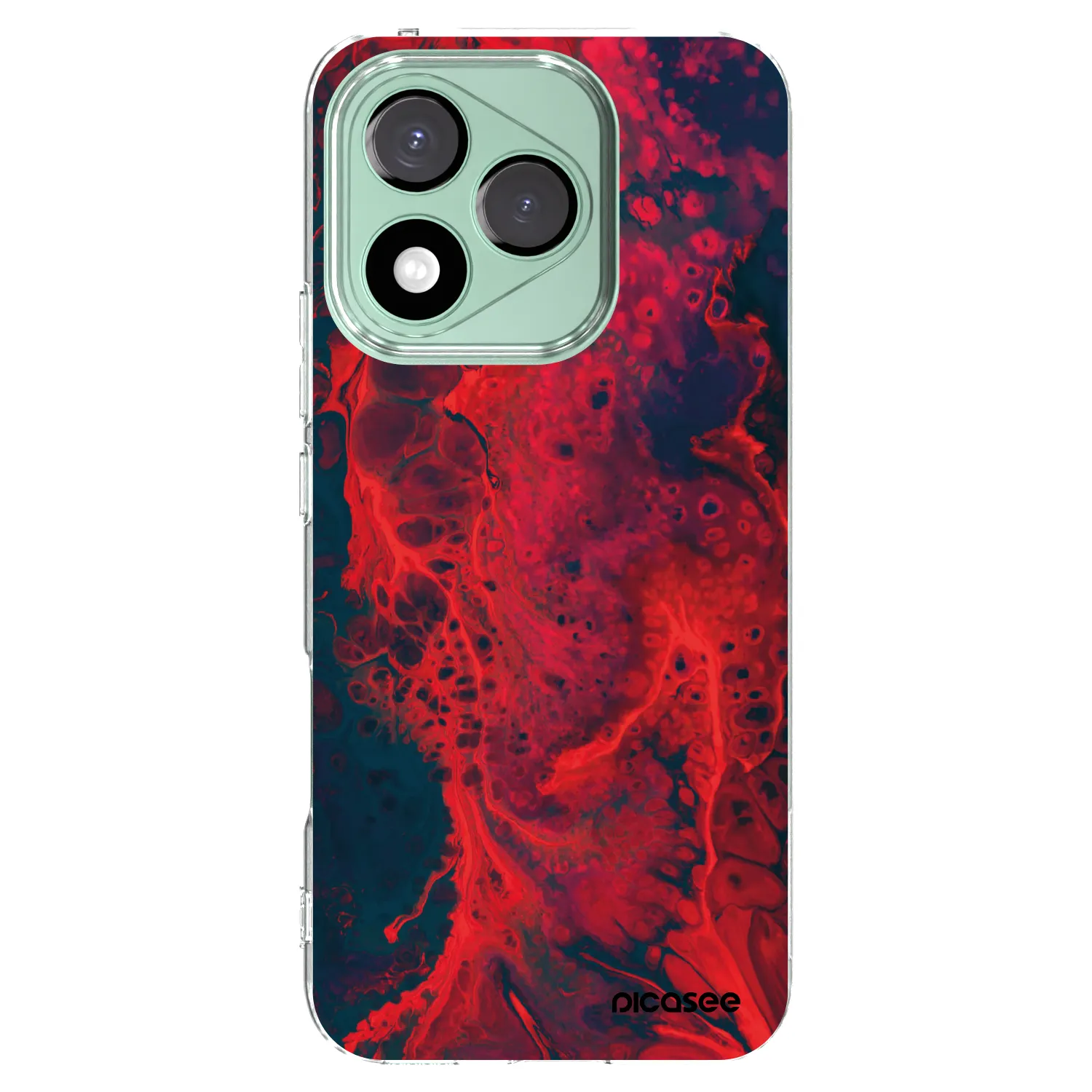 Silikónový prehľadný obal pre Honor 400 Lite 5G - Organic red
