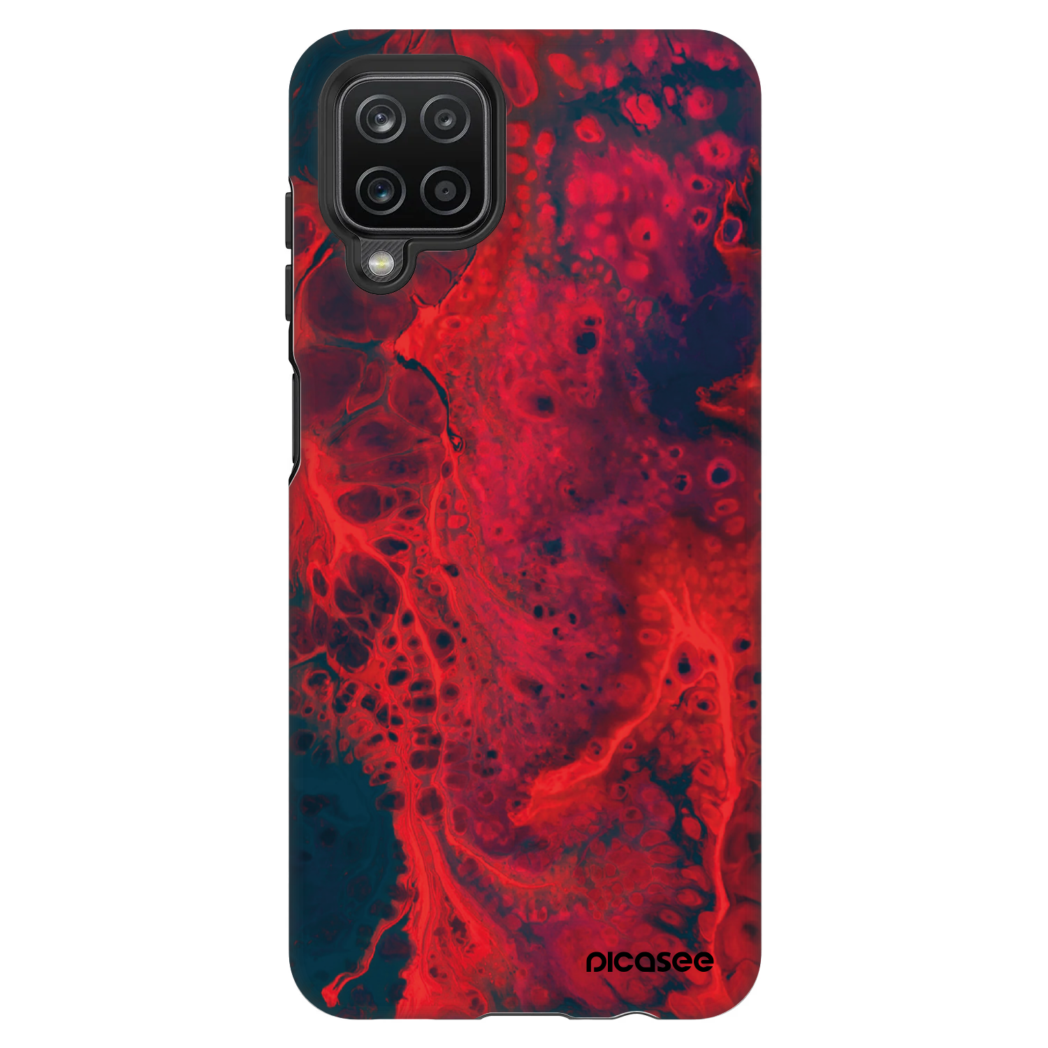 Picasee Fashion Case pre Samsung Galaxy A12 A125F - Organic red