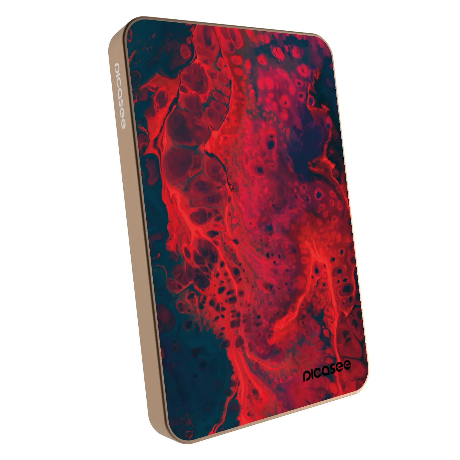 Picasee Powerbanka s MagSafe 5 000 mAh Zlatá - Organic red