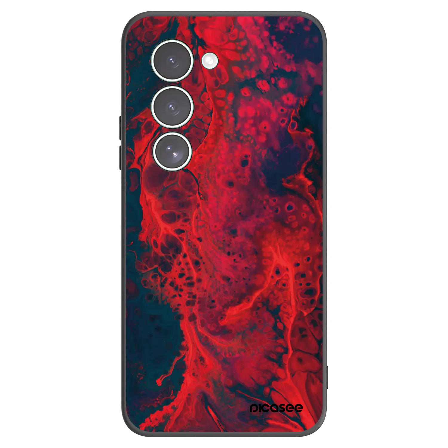 Picasee silikónový čierny obal pre Xiaomi Redmi 15 5G - Organic red