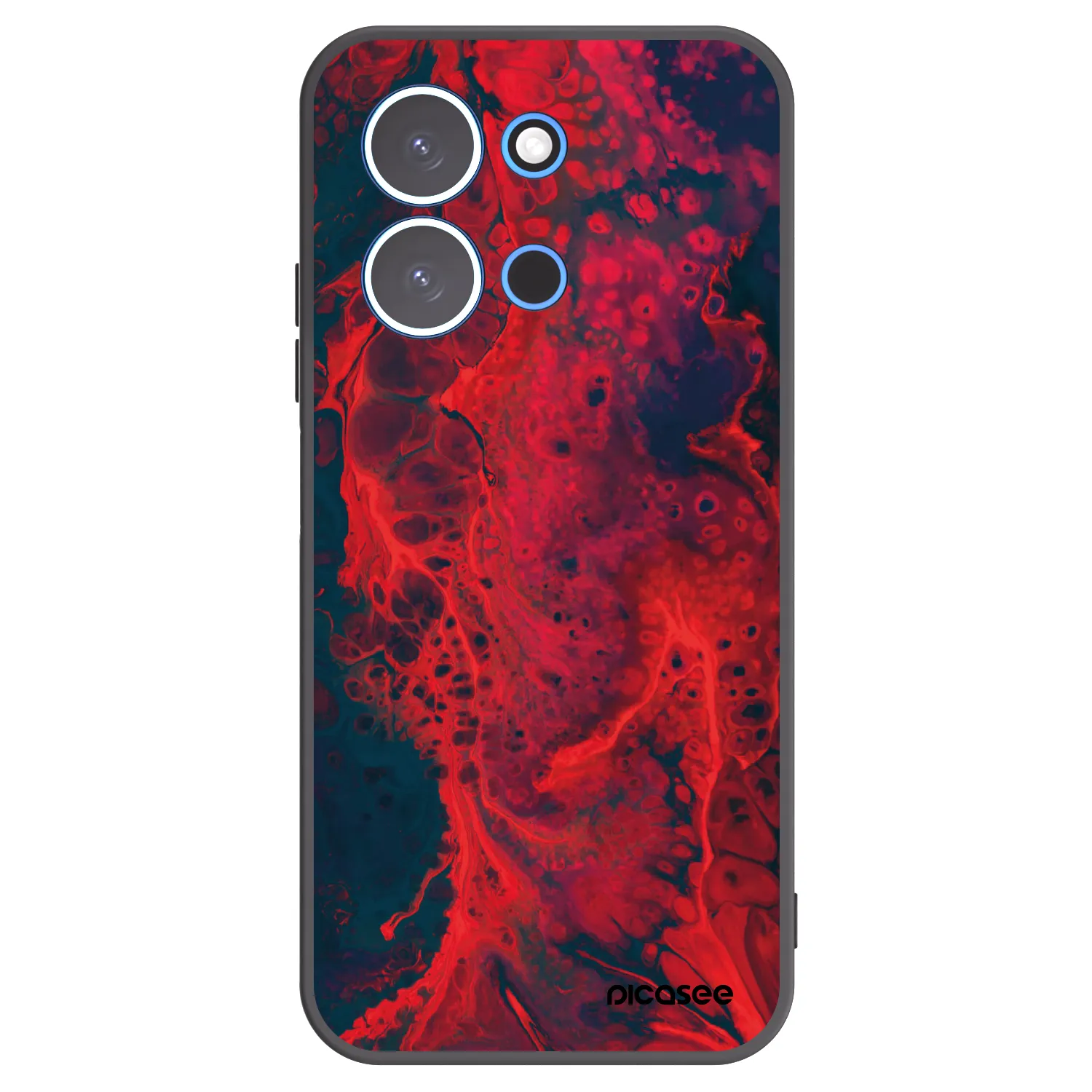 Picasee silikónový čierny obal pre Xiaomi Redmi 15C 4G - Organic red