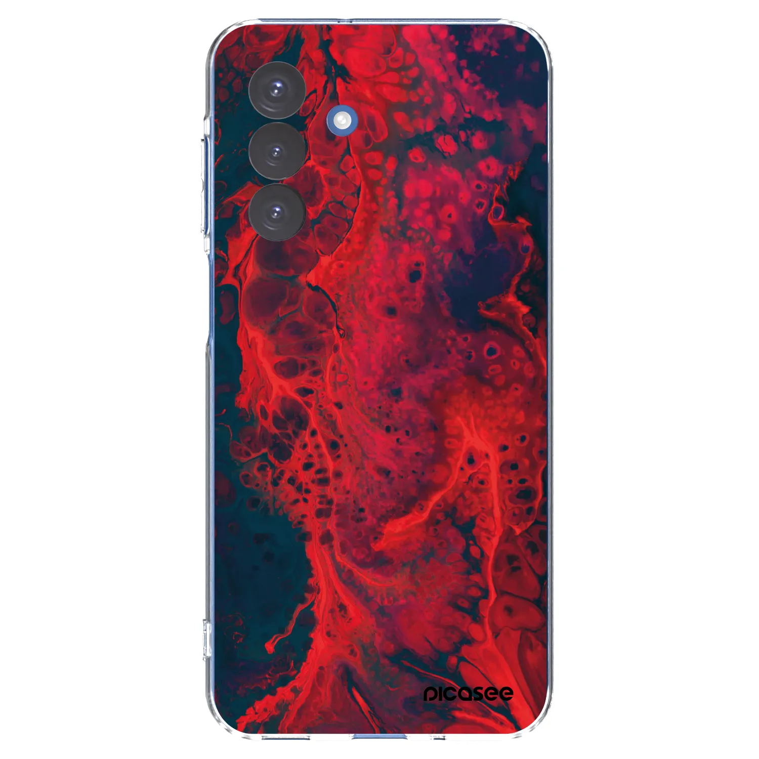Picasee silikónový prehľadný obal pre Samsung Galaxy A17 5G - Organic red