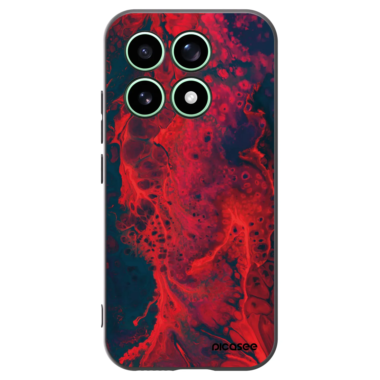 Picasee silikónový čierny obal pre Xiaomi 17 - Organic red