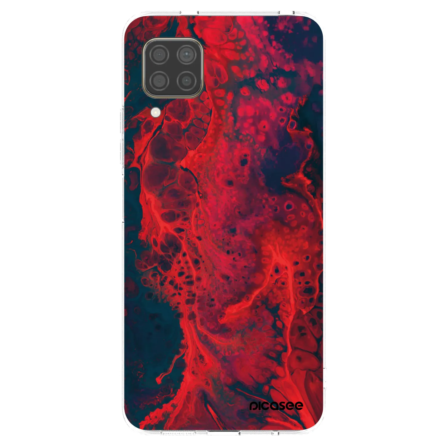 Picasee silikónový prehľadný obal pre Huawei P40 Lite - Organic red