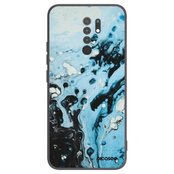 Picasee silikónový čierny obal pre Xiaomi Redmi 9 - Organic blue