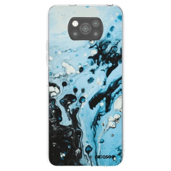 Picasee silikónový čierny obal pre Xiaomi Poco X3 - Organic blue
