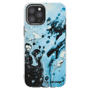 Picasee silikónový prehľadný obal pre Apple iPhone 12 Pro Max - Organic blue