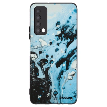 Picasee silikónový čierny obal pre Huawei P Smart 2021 - Organic blue