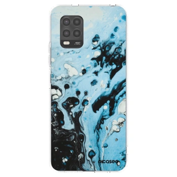 Picasee silikónový prehľadný obal pre Xiaomi Mi 10 Lite - Organic blue