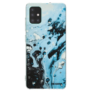 Picasee silikónový prehľadný obal pre Samsung Galaxy M51 M515F - Organic blue