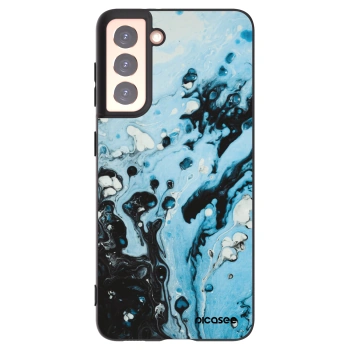 Picasee silikónový čierny obal pre Samsung Galaxy S21 5G G991B - Organic blue