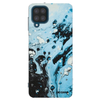 Picasee silikónový prehľadný obal pre Samsung Galaxy A12 A125F - Organic blue