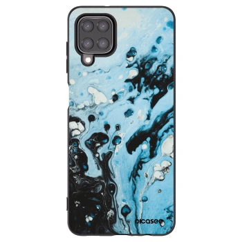 Picasee silikónový čierny obal pre Samsung Galaxy A12 A125F - Organic blue