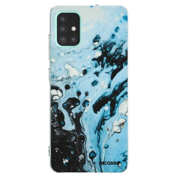 Picasee silikónový prehľadný obal pre Samsung Galaxy M31s - Organic blue