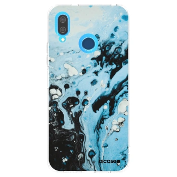Picasee silikónový prehľadný obal pre Huawei P20 Lite - Organic blue