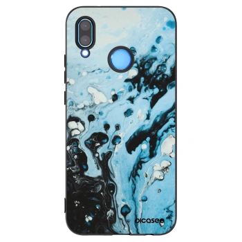 Picasee silikónový čierny obal pre Huawei P20 Lite - Organic blue