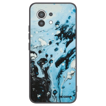 Picasee silikónový čierny obal pre Xiaomi Mi 11 - Organic blue