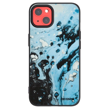 Picasee silikónový čierny obal pre Apple iPhone 13 - Organic blue