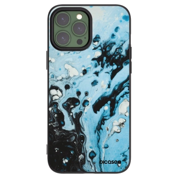 Picasee silikónový čierny obal pre Apple iPhone 13 Pro Max - Organic blue
