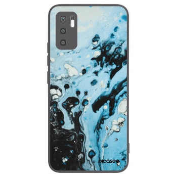 Picasee silikónový čierny obal pre Xiaomi Redmi Note 10 5G - Organic blue