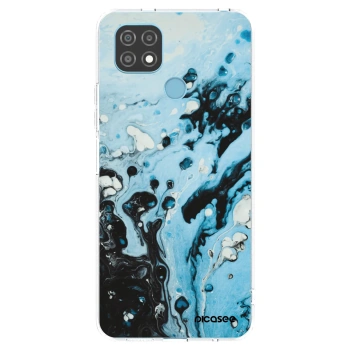 Picasee silikónový prehľadný obal pre Realme C21 - Organic blue
