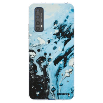 Picasee silikónový prehľadný obal pre Realme 7 - Organic blue