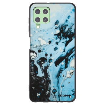 Picasee silikónový čierny obal pre Samsung Galaxy A22 A225F 4G - Organic blue