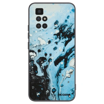 Picasee silikónový čierny obal pre Xiaomi Redmi 10 - Organic blue